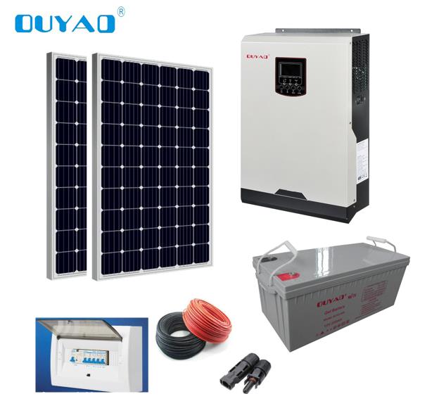 3.5KW off grid solar power system Deep cycle  battery 12v-200ah